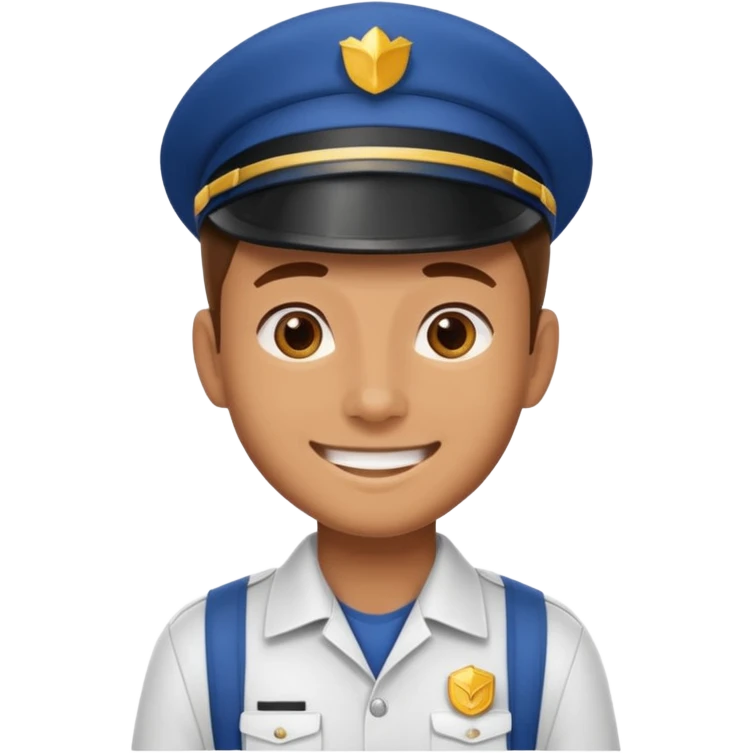 Delivery boy pose emoji