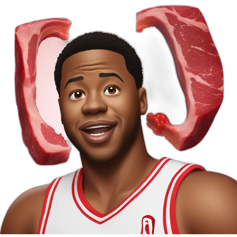 Kyle Lowry eating steak emoji
