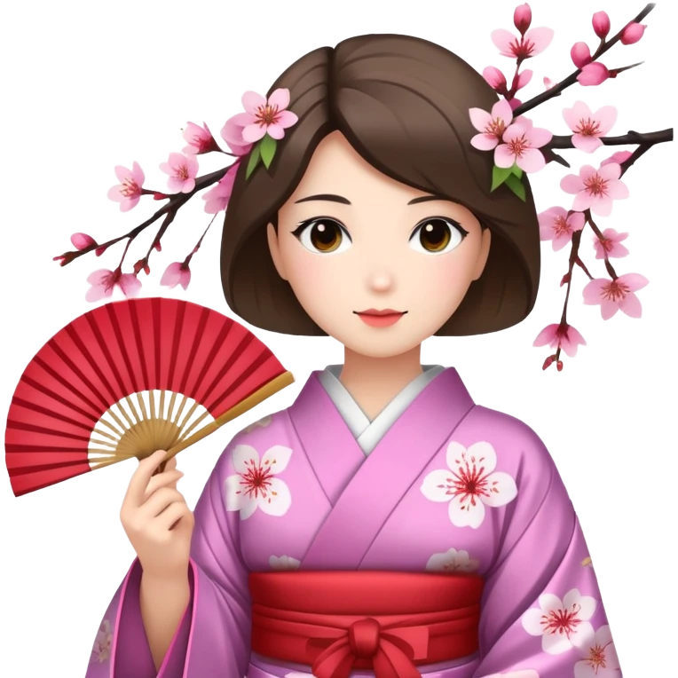👘🎐🌸 emoji