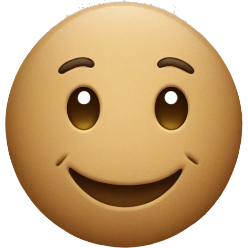 Smiling face in desert  emoji