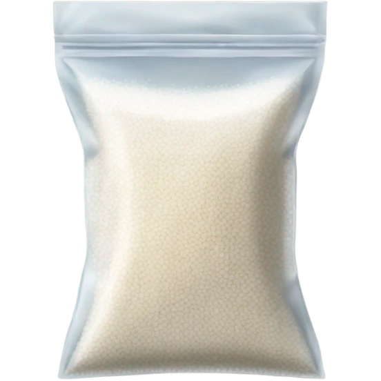 Small zip baggie with crushed up salt in it emoji