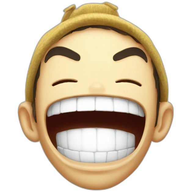 Luffy laugh emoji