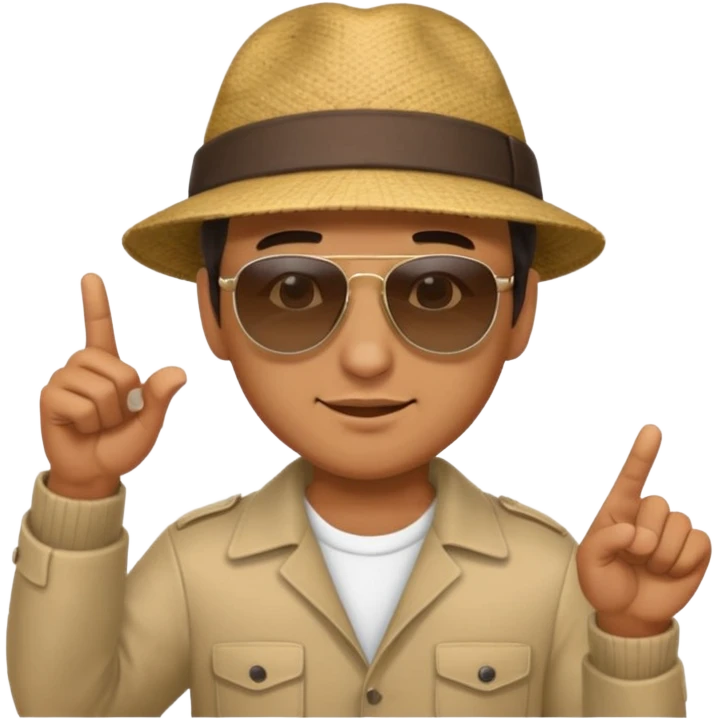 man pointing down emoji