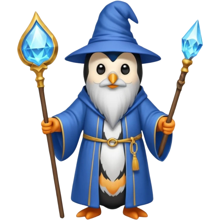 Penguin Wizard emoji