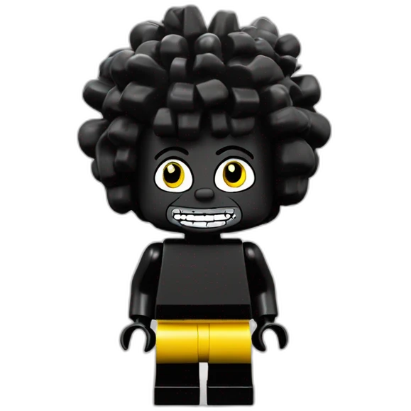 Lego gollywog minifigure emoji