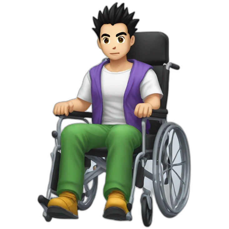  gohan in a wheelchair emoji