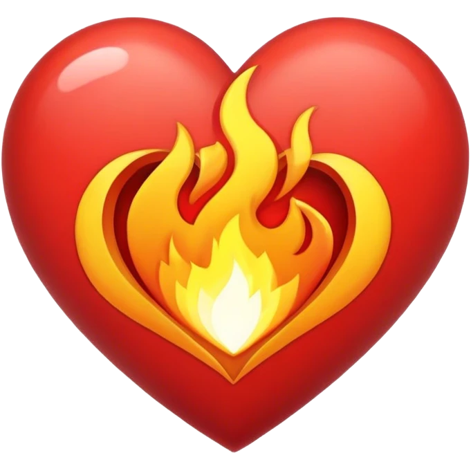 Heart fire emoji