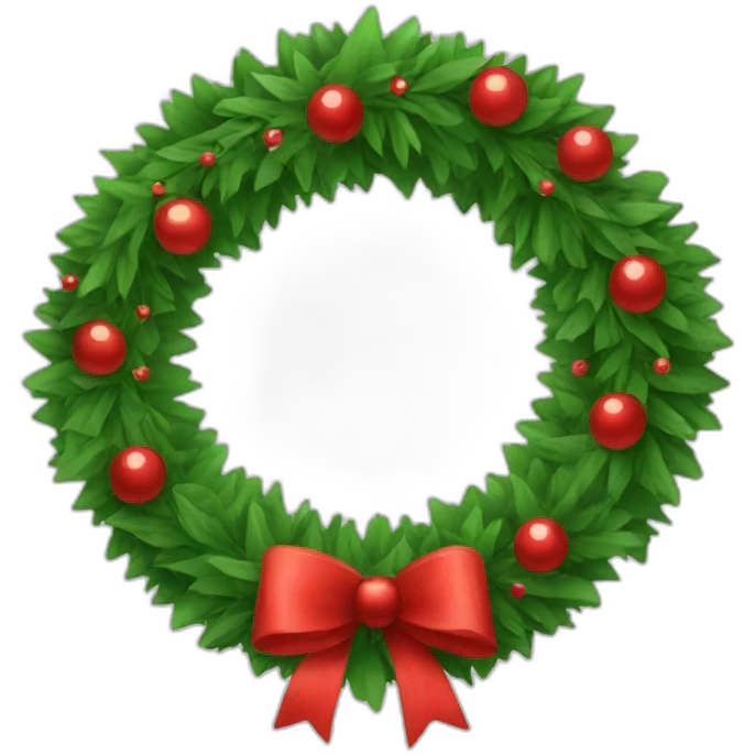 christmas wreath emoji