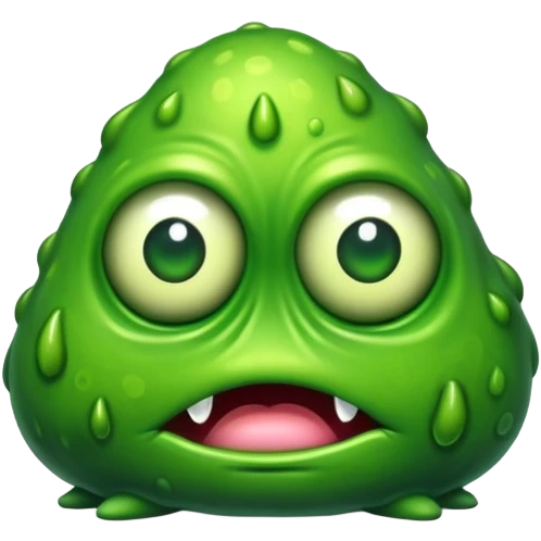 slimy blob monster with one eye emoji