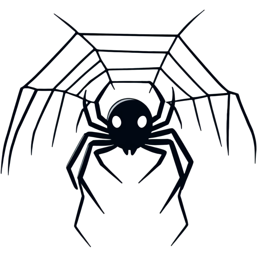 cute 2D simple purple spider emoji