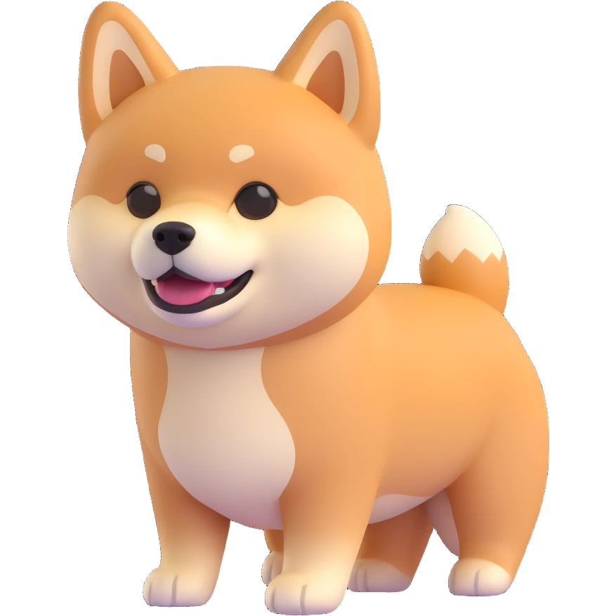 cute shiba inu emoji