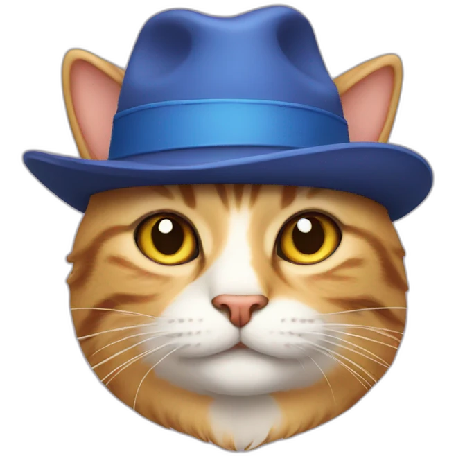 Cat with hat emoji