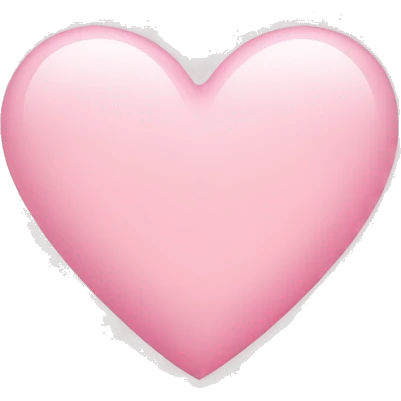 cute light pink heart  emoji