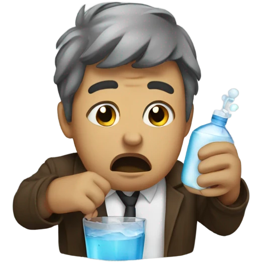 cough up water emoji