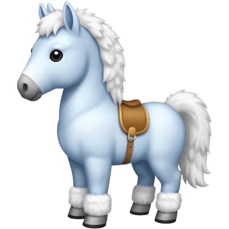 A snow horse emoji