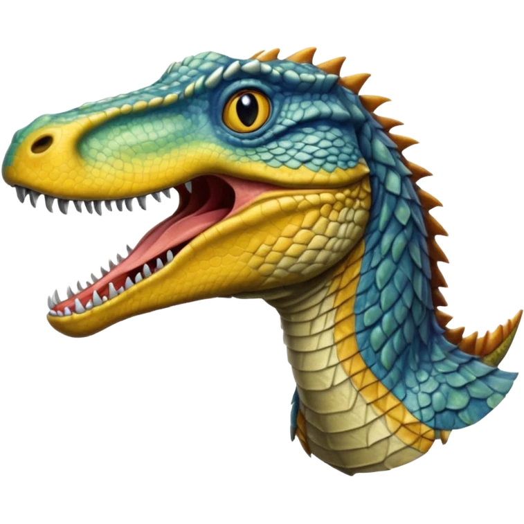 highly realistic baryonyx emoji