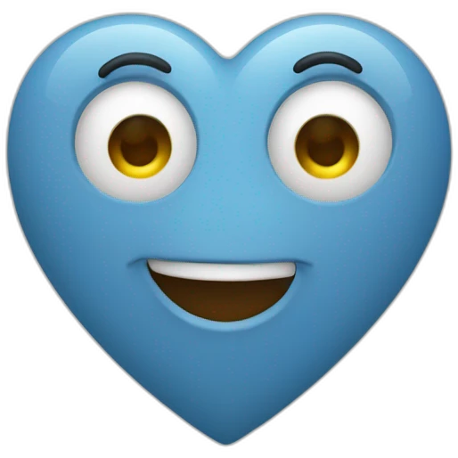 coeur bleu clair emoji