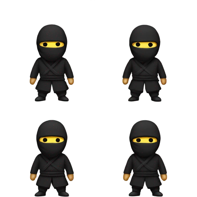 ninja in black emoji