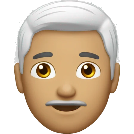 BLANCO HOMBRE, NEGRO CABELLO emoji