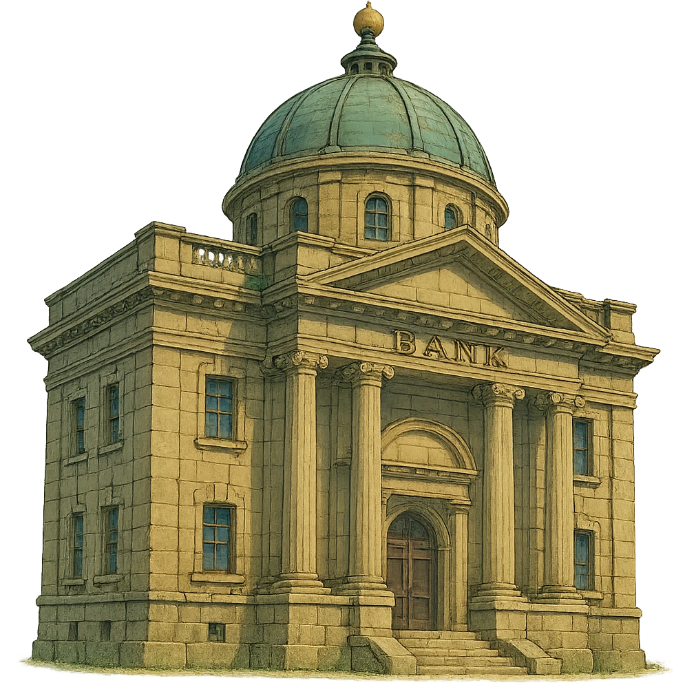 big bank to store money emoji