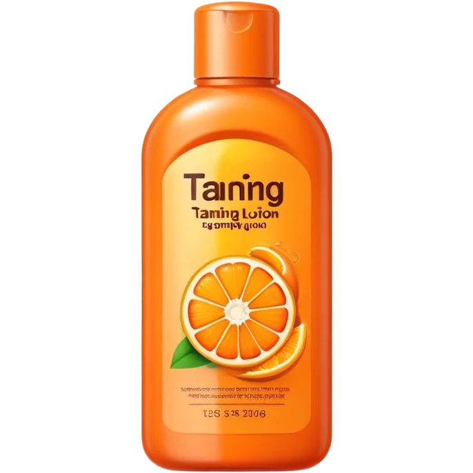 Single use tanning lotion  emoji