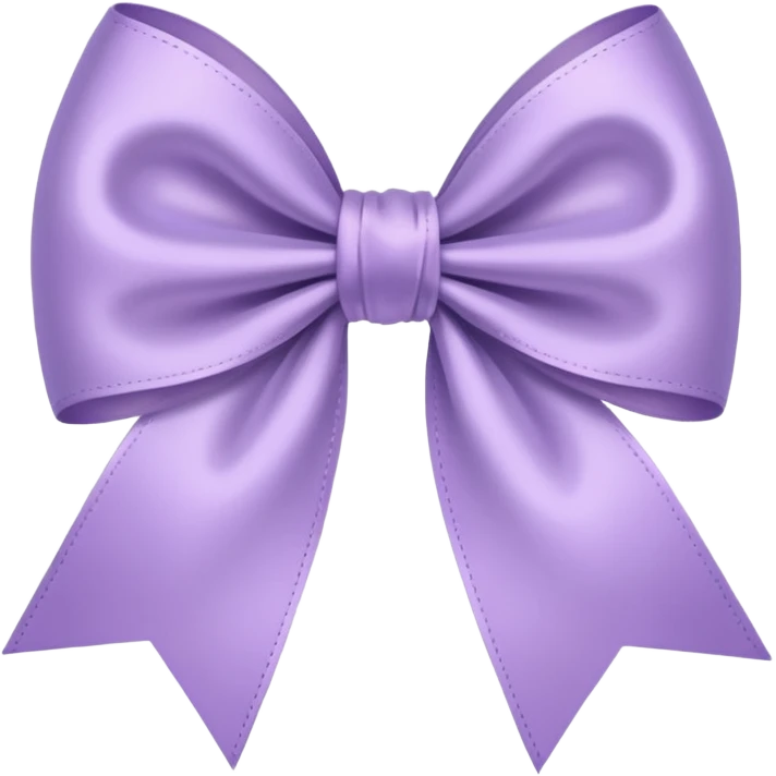 artsy bow delicate pastel purple colour emoji
