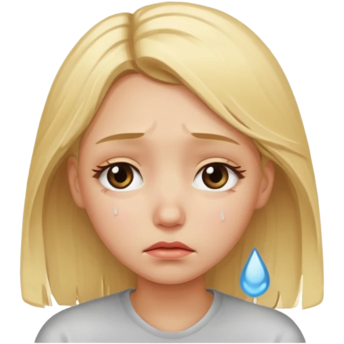 Mutsuz kız  emoji