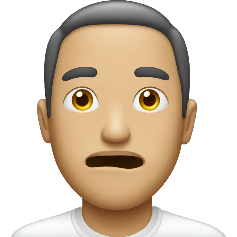 Person having a pill on the tung  emoji