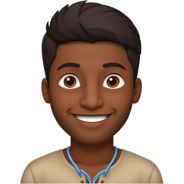 Black Indian man emoji