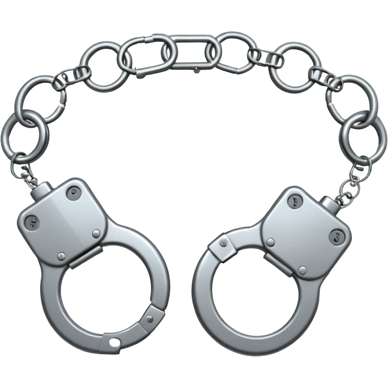 Handcuffs – shiny metal cuffs bdsm style emoji