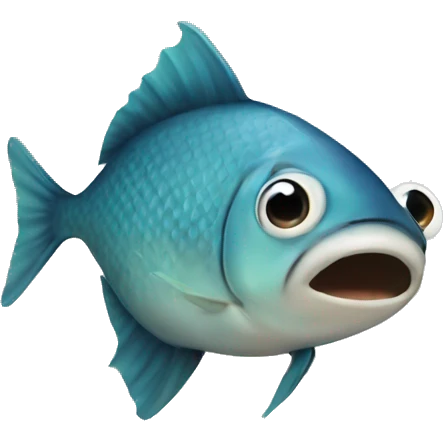 a fish with a butt emoji
