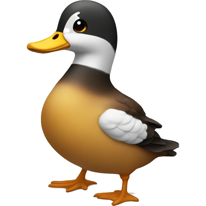 Pato haciendo pesas emoji