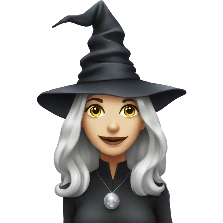 Disco ball witch emoji