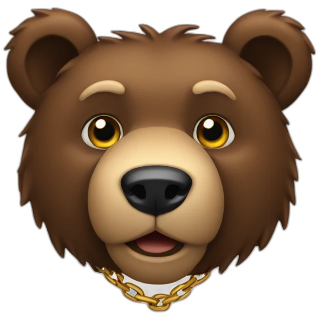 Bear chain emoji