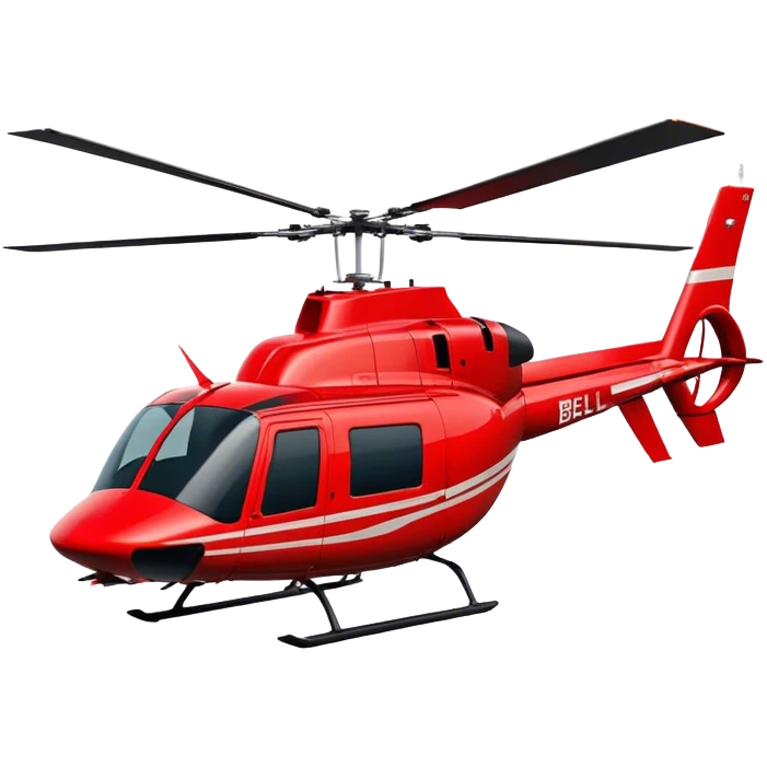 Bell 206 - Bell Helicopter (Model Year: 2021) (Iconic colour: Red) emoji