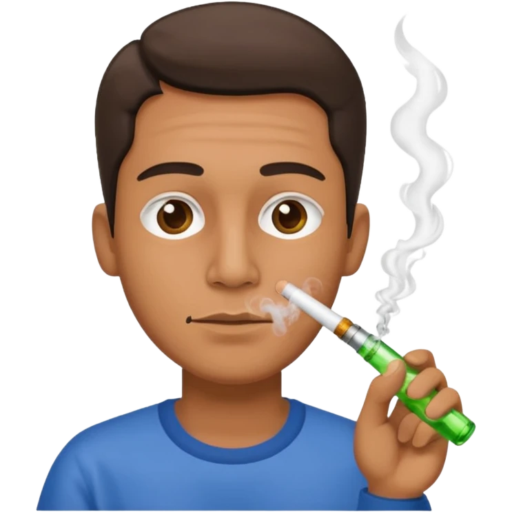 Man smoking bong  emoji