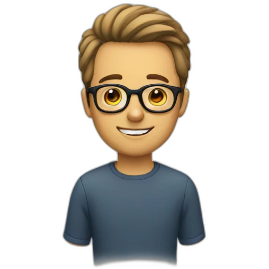 guy with mr glasses emoji