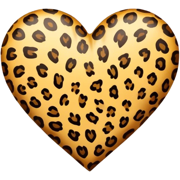 Corazón leopardo  emoji