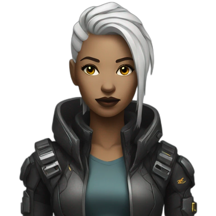 cyberpunk woman emoji
