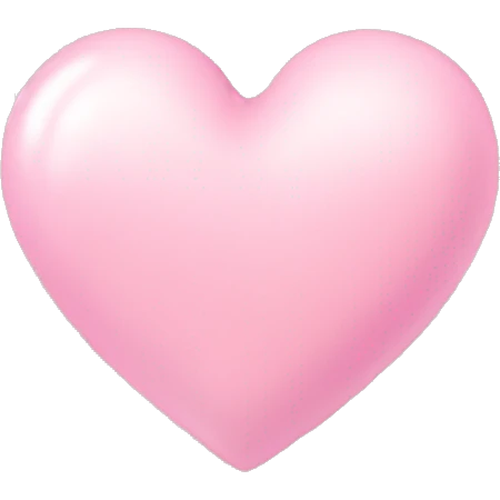 A baby pink heart emoji