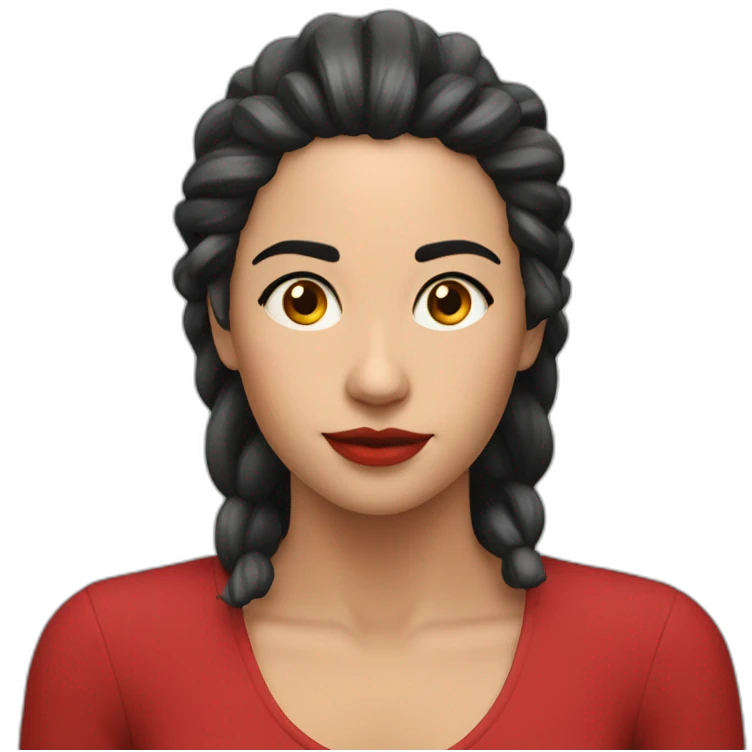 courone rouge et noire emoji
