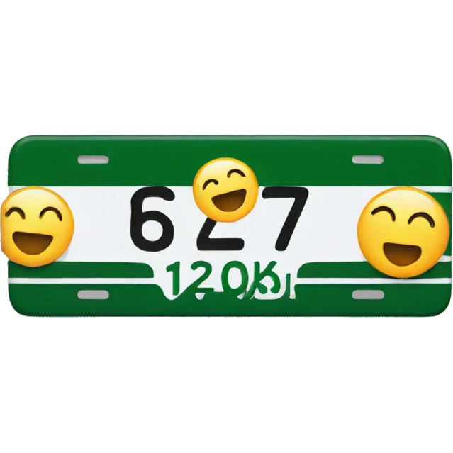 license plate emoji