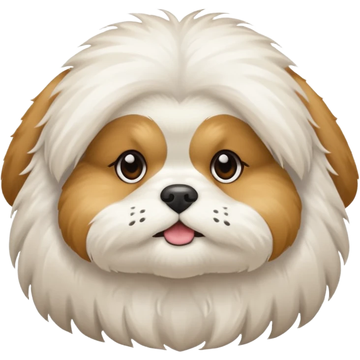 White shitzu emoji