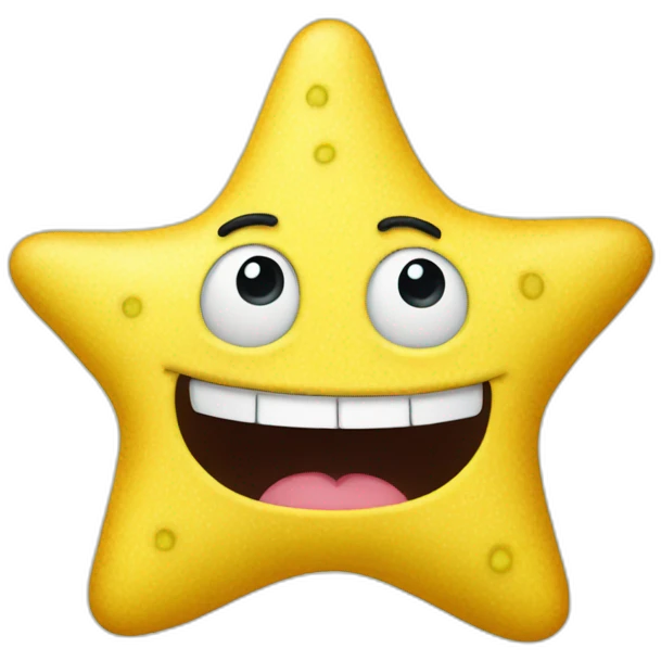 patrick star but yellow emoji