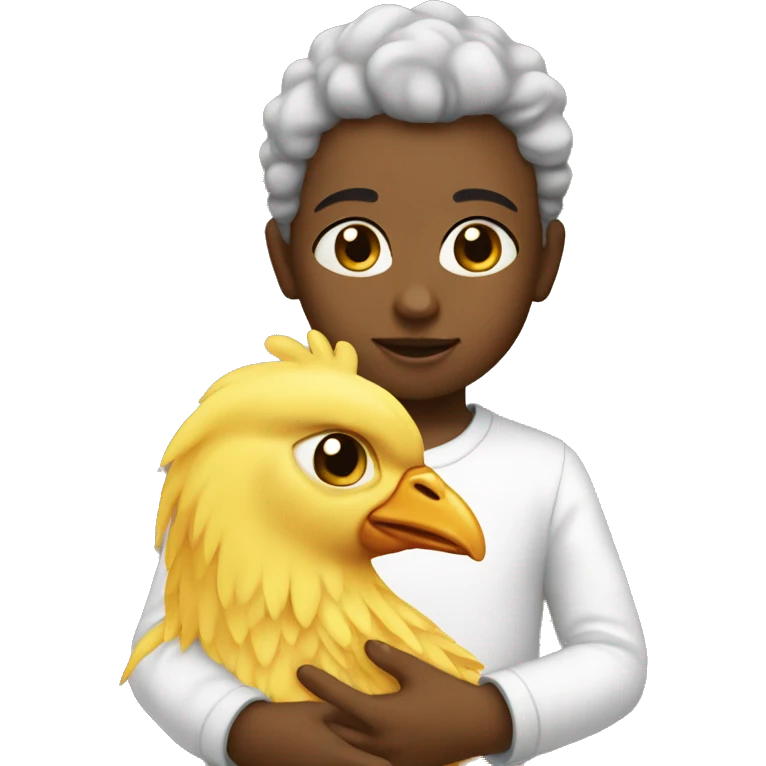 Bby with chiken emoji