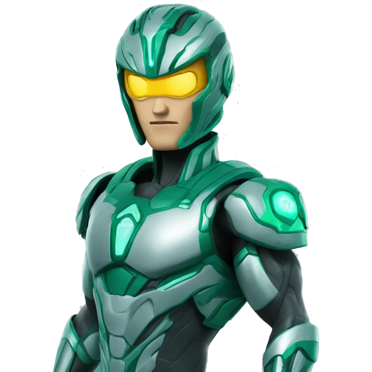 Steel from Max Steel verde emoji