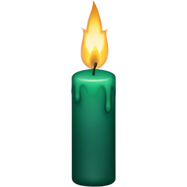 dark emerald aesthetic candle emoji