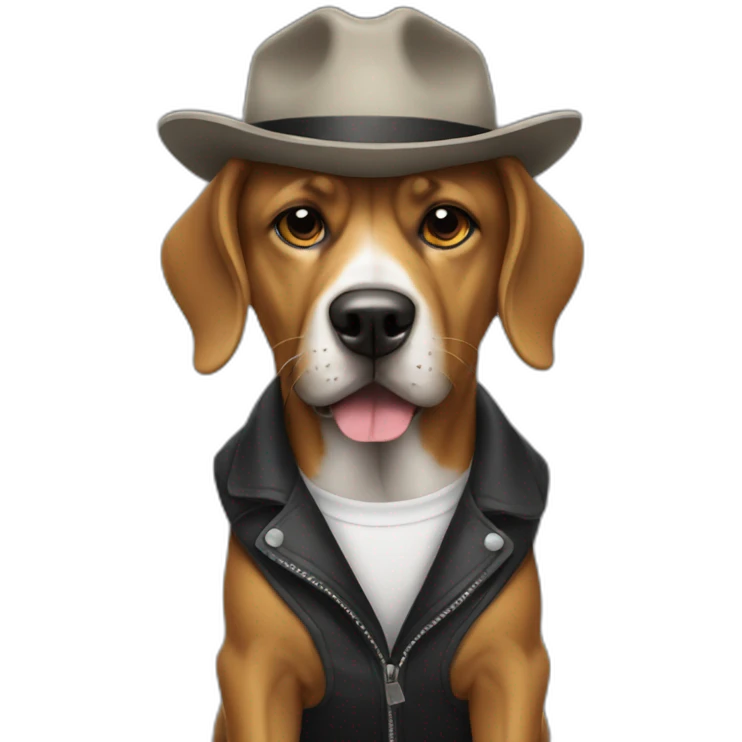 gangster dog emoji