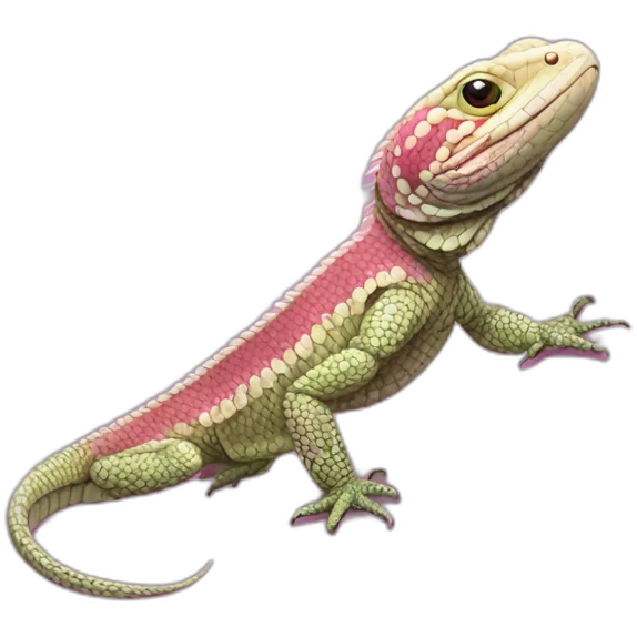 tegu lizard pink emoji