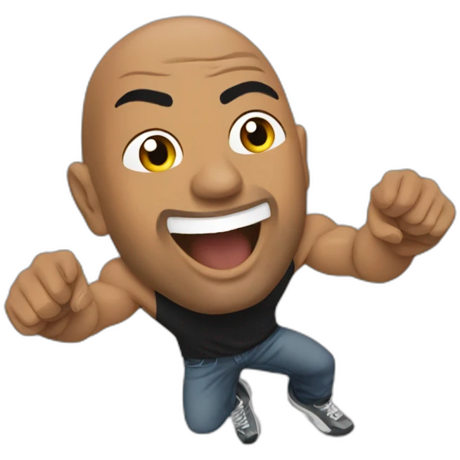The rock qui fait un pouce en l'air emoji